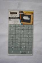 Fiskars Embossing Stencil Set Italic alfabet 2-pack, Ophalen of Verzenden, Nieuw, Frame of Mal, Overige merken