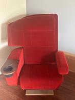 Bioscoopstoel, Huis en Inrichting, Stoelen, Ophalen, Zo goed als nieuw, Rood, Oude bioscoopstoel