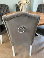 6 elegante eetkamerstoelen, Ophalen, Gebruikt, Vijf, Zes of meer stoelen, Stof