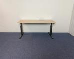 16 x Bureau Gispen (slinger), eiken blad, 160 x 80 cm., Huis en Inrichting, Bureaus, Ophalen, In hoogte verstelbaar, Gebruikt