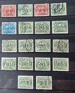 Gestempelde tralie serie 356/73, Verzenden, T/m 1940, Gestempeld