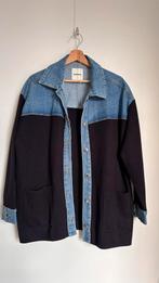 Sandro Paris Denim & Knit Jacket - Two-Tone - Size M, Kleding | Heren, Ophalen of Verzenden, Zo goed als nieuw, Blauw