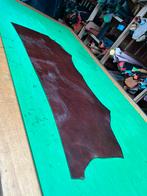 Cognac tuigleer 3-3,5 mm dikte half soepel nr3, Leer of Kunstleer, Ophalen of Verzenden, Zo goed als nieuw, 30 tot 120 cm