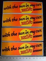 4x sticker belVu sunroof logo with the sun in my car, Verzamelen, Stickers, Merk, Zo goed als nieuw, Verzenden
