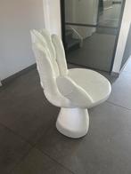 Pols potten polyester wit design chair stoel fauteuil, Ophalen, Zo goed als nieuw, Wit, Eén