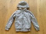 Hema gevoerd vest, maat 134-140, grijs capuchon trui, Gebruikt, Meisje, Trui of Vest, Ophalen of Verzenden