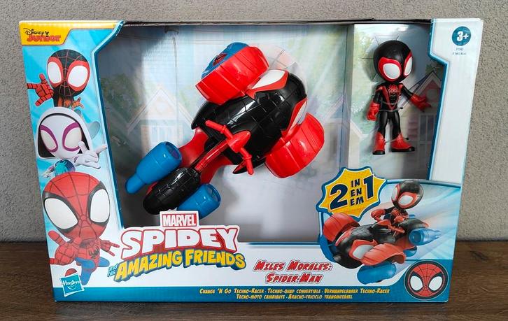 Spidey and his amazing friends Miles techo racer (NIEUW!), Kinderen en Baby's, Speelgoed | Actiefiguren, Nieuw, Ophalen of Verzenden