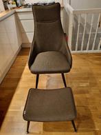 Lounge Stoel met Ottoman - Comfortabel & Stijlvol, Ophalen of Verzenden