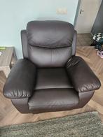 Comfortabele Relaxfauteuil - Bioscoop stoel -  Bruin Leer, Huis en Inrichting, Fauteuils, Ophalen, Gebruikt, 75 tot 100 cm, Modern