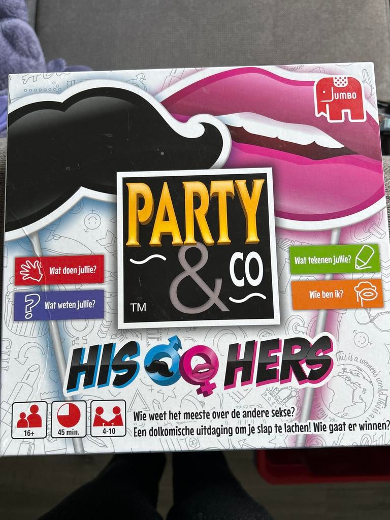 Party & Co His/Hers - Wie kent de andere sekse het best?, Hobby en Vrije tijd, Gezelschapsspellen | Bordspellen, Ophalen, Zo goed als nieuw