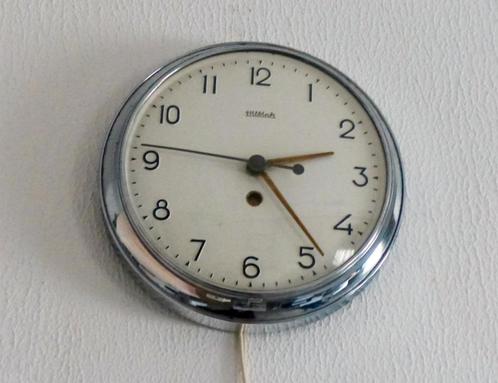 Mooie authentieke klok Hilbink, +- 1950, elektrisch., Antiek en Kunst, Antiek | Klokken, Ophalen of Verzenden
