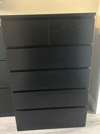IKEA Malm Ladekast - Zwart, Huis en Inrichting, Kasten | Kledingkasten, Ophalen, Overige materialen, Gebruikt, 100 tot 150 cm