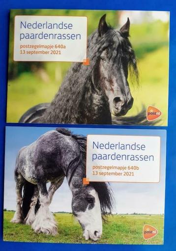 Postzegelmapje 640 A & B Nederlandse Paardenrassen - 2021  beschikbaar voor biedingen