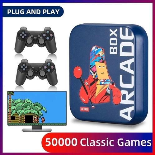 ARCADE BOX 256GB – 50.000+ Games & Draadloze Controllers, Spelcomputers en Games, Spelcomputers | Overige, Nieuw, Verzenden