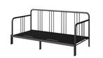 Bed, logeerbed, uitschuifbaar, bedbank Fyresdal Ikea, Huis en Inrichting, Ophalen, Verstelbaar, Zwart, Tweepersoons