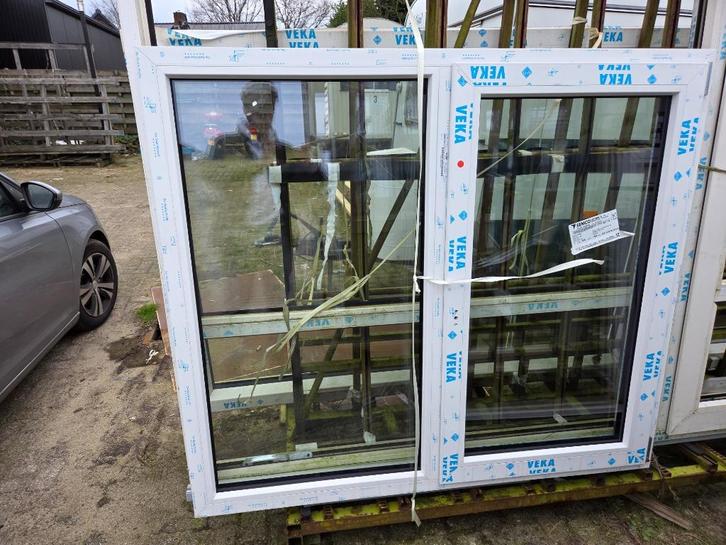 Kunststof Kozijn - Wit glad - Triple glas - vast-dk-vast, Doe-het-zelf en Verbouw, Kozijnen en Schuifpuien, Nieuw, Raamkozijn