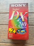 2 lege VHS banden, nog nieuw in verpakking. Sony super DX, Ophalen of Verzenden, Nieuw