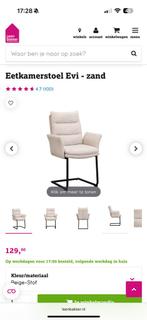 2 eetkamerstoelen leenbakker Evi, Huis en Inrichting, Stoelen, Ophalen, Zo goed als nieuw, Grijs, Twee