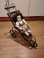 Antieke poppenwagen met pop, Antiek en Kunst, Ophalen