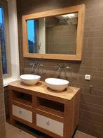 Badkamermeubel met spiegel - Gedemonteerd, Ophalen, Gebruikt, 100 tot 150 cm, Minder dan 100 cm