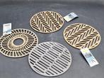 4 houten potten onderzetters, nieuwstaat, Ophalen of Verzenden, Nieuw, Overige materialen, Overige typen