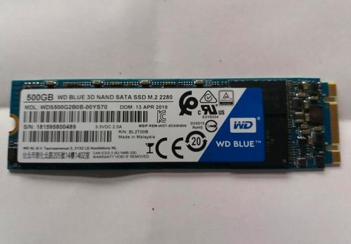 WD Blue 500 GB SSD m2, Computers en Software, Harde schijven, Zo goed als nieuw, Desktop, Ophalen of Verzenden
