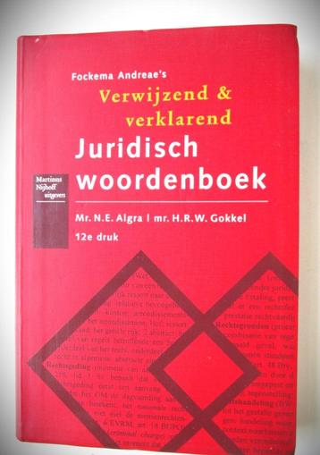 Juridisch Woordenboek~Fockema Andreae~Verwijzend verklarend beschikbaar voor biedingen