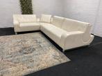 Leolux B-Flat - creme - Gratis Levering, Gebruikt, Hoekbank, Leer, Ophalen of Verzenden