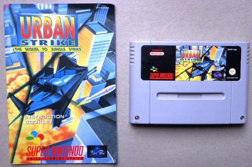 Urban Strike the Sequel to Jungle Strike SNES + boekje, Spelcomputers en Games, Games | Nintendo Super NES, Gebruikt, Ophalen of Verzenden