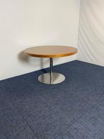 Ronde vergadertafel, diameter 120 cm. - donker noten, Huis en Inrichting, Ophalen, Gebruikt