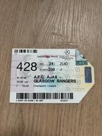 Ajax - Glasgow Rangers ticket 16-10-1996, Ophalen of Verzenden, Ajax, Overige typen