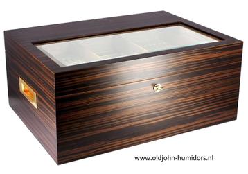 H175EB  ADORINI HUMIDOR  VITTORIA DELUXE EBBEN 500 SIGAREN beschikbaar voor biedingen