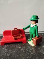 Vintage Playmobil set 3321 reiziger parkbankje en koffers, Ophalen of Verzenden, Gebruikt