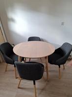 Eettafel, Huis en Inrichting, Ophalen of Verzenden, 4 tot 6 stoelen