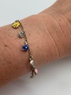 T380 Prachtig zilveren armbandje met bedeltjes, Sieraden, Tassen en Uiterlijk, Kindersieraden, Ophalen of Verzenden, X, Armband