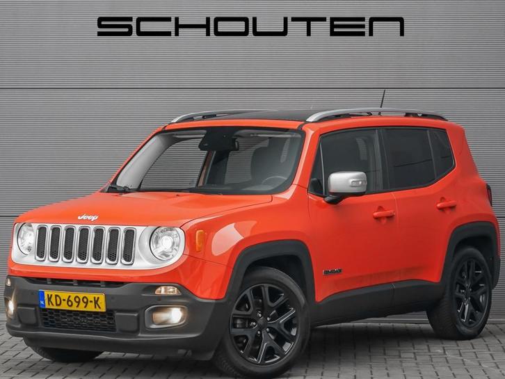 Jeep Renegade 1.4 MultiAir Limited Pano Navi Climate Trekhaa, Auto's, Jeep, Bedrijf, Te koop, Renegade, ABS, Achteruitrijcamera