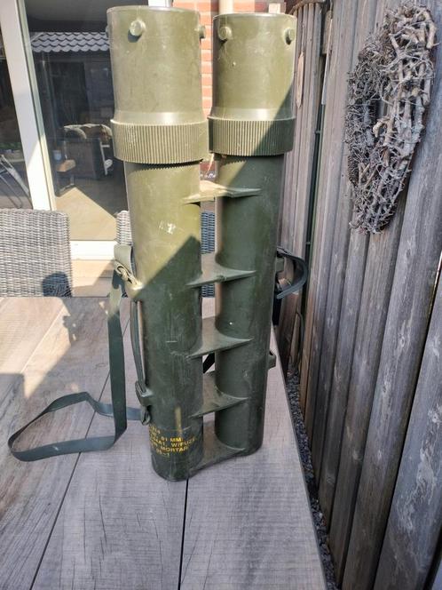 Mortier granaten houder  draagbaar., Verzamelen, Militaria | Algemeen, Landmacht, Nederland, Ophalen of Verzenden