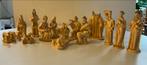 Kerststal groep met houten kerststal en licht, Diversen, Kerst, Ophalen, Gebruikt