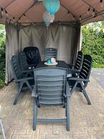Hartman 6 verstelbare tuinstoelen en tafel kussens, Ophalen, Zo goed als nieuw