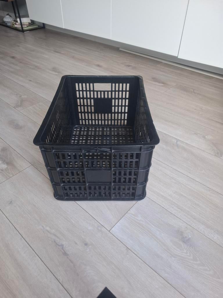 Zwarte Fietskrat 50x35cm - Nieuw of Gebruikt, Fietsen en Brommers, Fietsaccessoires | Fietsmanden, Nieuw, Fietskrat, Ophalen of Verzenden