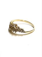 14k gouden ring met zirkonia, ., Ophalen of Verzenden, Zo goed als nieuw, Met edelsteen