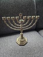Chanoeka Menorah 9armige kandelaar, Antiek en Kunst, Ophalen of Verzenden