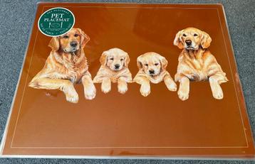 7x Placemat Golden Retrievers (19024) 55x42cm beschikbaar voor biedingen