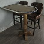 23380 Wand-Statafel Bartafel Teak 1,28 m, Ophalen of Verzenden, Nieuw