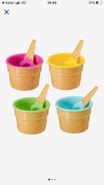 Ijscoups ijsschaaltjes toetje ijsbrekers 4 stuks  Zgn 1, Ophalen of Verzenden