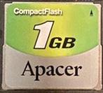 3x CompactFlash Kaarten - Canon + SanDisk + 1GB Apacer, Ophalen of Verzenden, Overige soorten, Voorwerp of Figuurtje