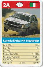 R12 autokaartje 2a lancia delta hf intergrale, Ophalen of Verzenden, Zo goed als nieuw