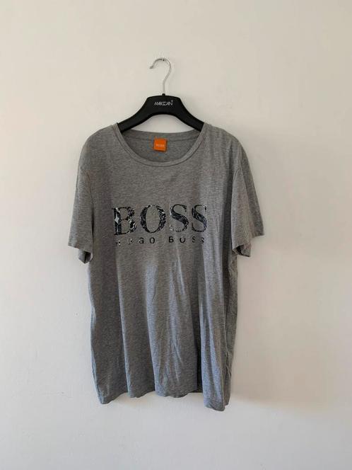 Hugo Boss T-shirt maat XL - izgs, Kleding | Heren, T-shirts, Zo goed als nieuw, Maat 56/58 (XL), Grijs, Verzenden