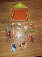 Houten kerststal voor kinderen, Diversen, Kerst, Ophalen of Verzenden, Zo goed als nieuw