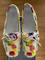 Vrolijke, fleurige leren mocassins van Mocka, mt 38, Overige kleuren, Ophalen of Verzenden, Zo goed als nieuw, Espadrilles of Moccasins